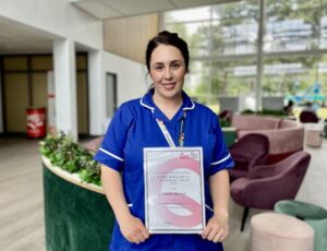 Newcastle Health Visitor Caitlin McCord has been awarded a Queen&rsquo;s Nurse Initiative Award dedicated to outstanding health visiting students