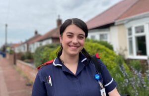 District nurse Georgia Hibbert has received a Queens Nursing Institute (QNI) award for her outstanding performance whilst completing a Master&rsquo;s Degree at Northumbria University.