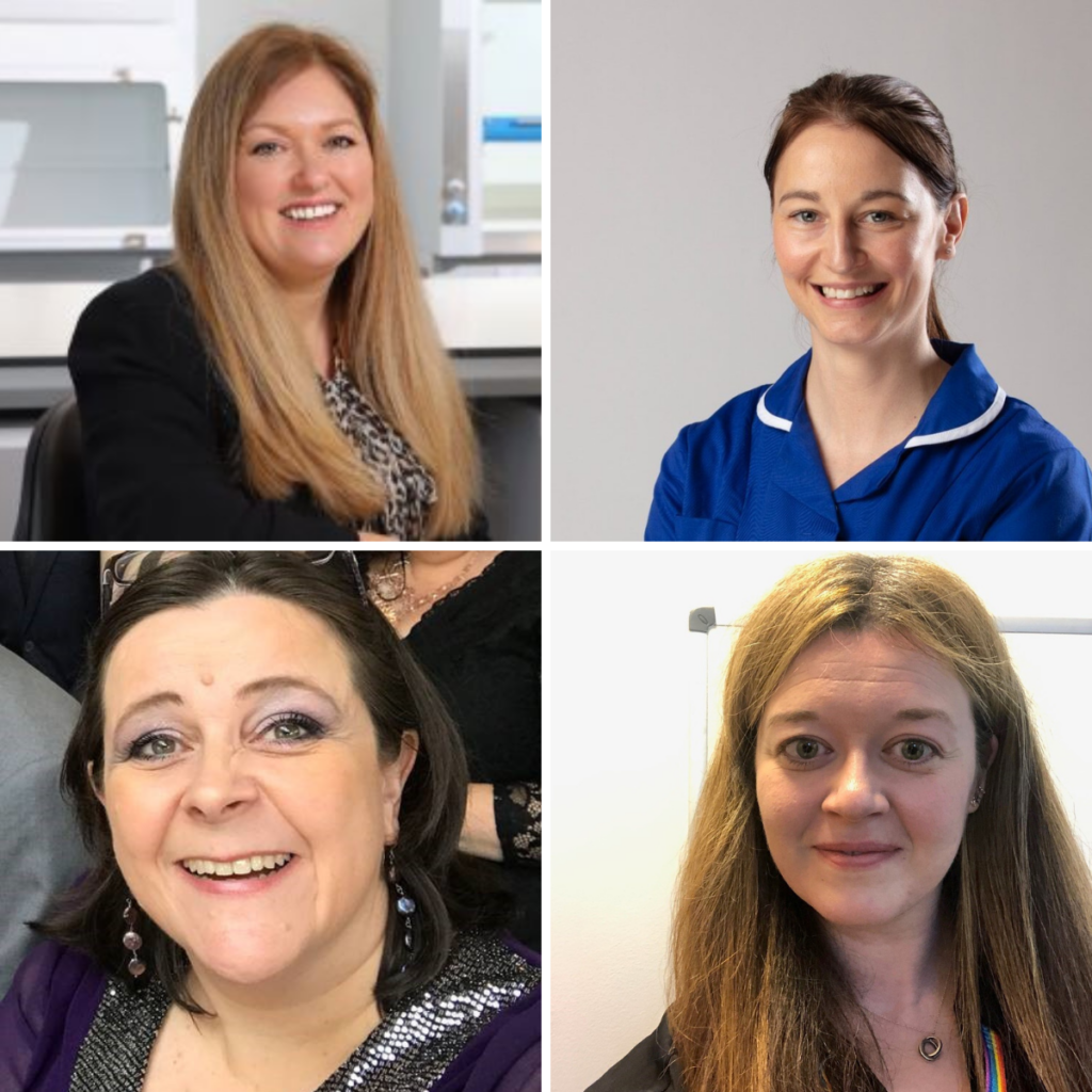 Top left - Melanie Shield, top right, Corrine Johnson, bottom left, Jo Noble, bottom right, Kim Keltie