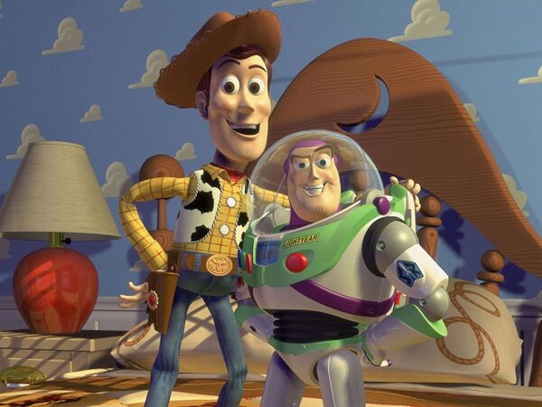 Woody and Buzz from Toy Story.