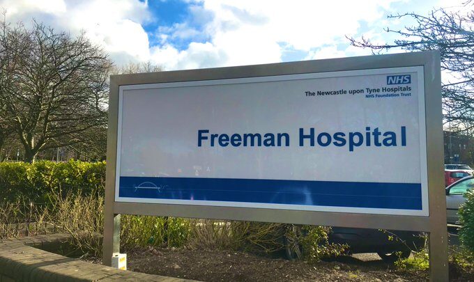 Freeman Hospital external signage