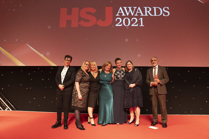 Partners from Collaborative Newcastle with their HSJ Award