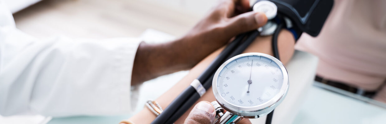 Checking blood pressure