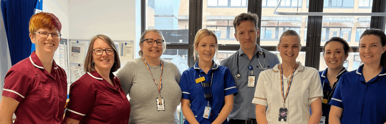 A photo of the stoke team on the ward